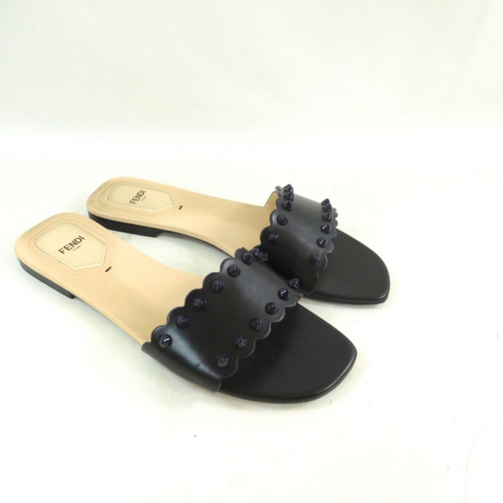 Fendi 11CPF Stud Slide Sandals EU 40/US 10